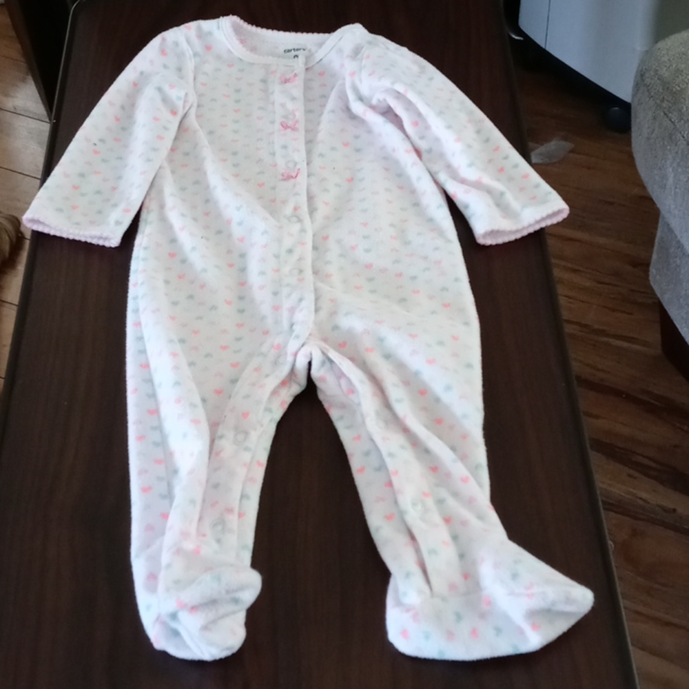 Baby girls heart pajama